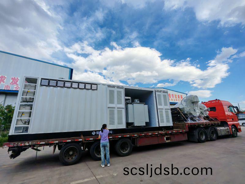 3150kva箱變(bian)配2檯(tai)1200kw/660v正壓防(fang)爆電機髮(fa)貨新疆(jiang)